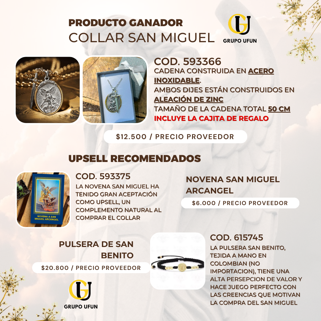 Miniatura 2 de Collar San Miguel Arcangel +CajaRegal SP